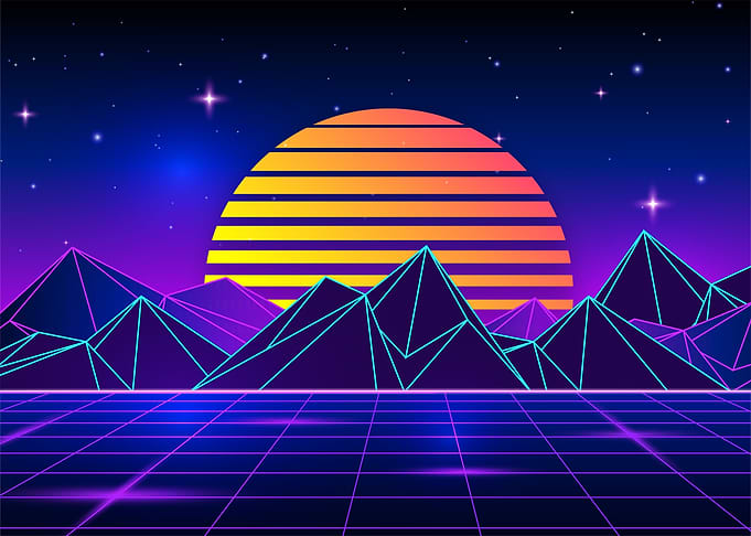 Dazzling retrowave v2
