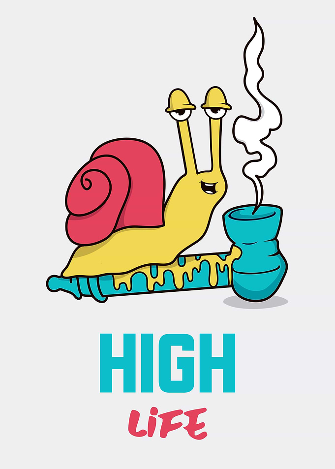 Funny Snail High Life