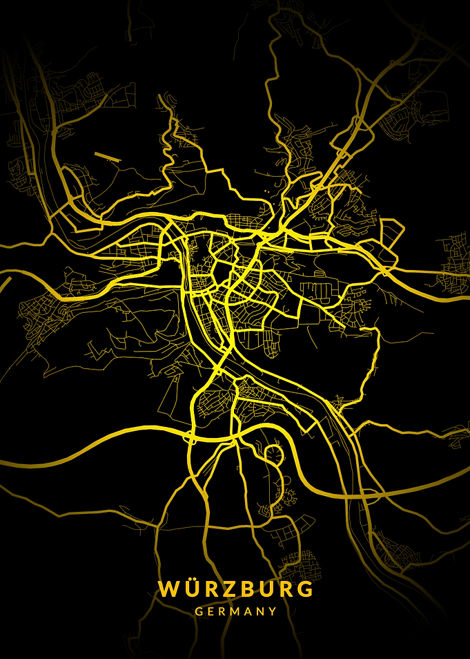 Wurzburg Germany City Map
