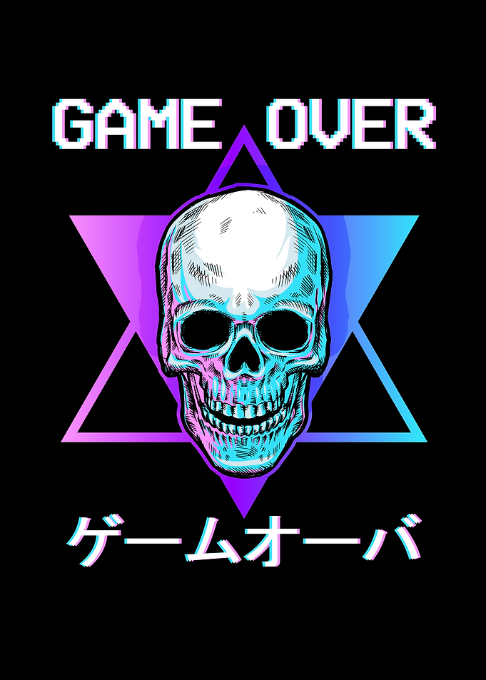 Skull Vaporwave Aesthetic