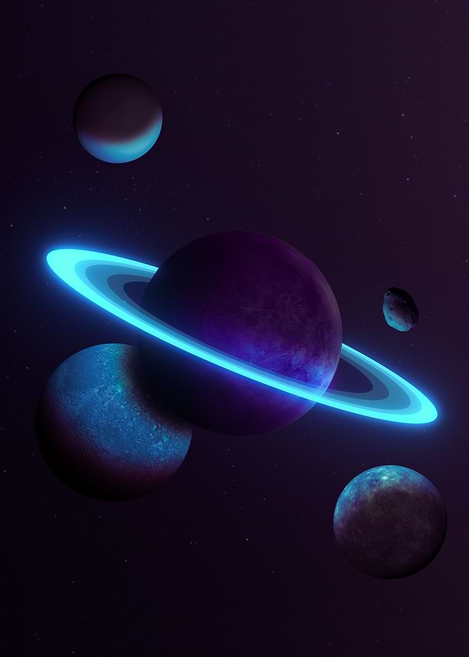 Purple Exoplanet