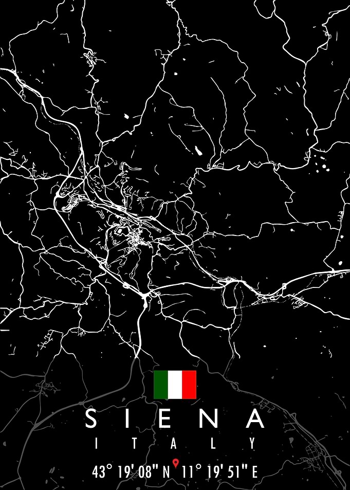SIENA MAP ITALY