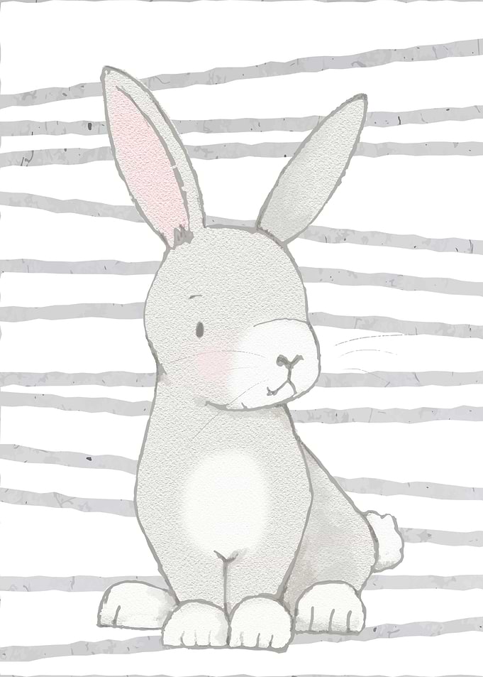 Kids Room Deco cute Rabbit