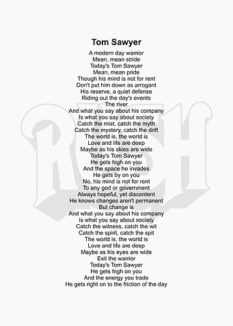 song lyrics illustration
