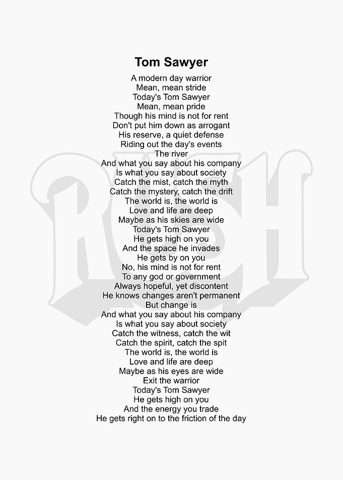 song lyrics illustration