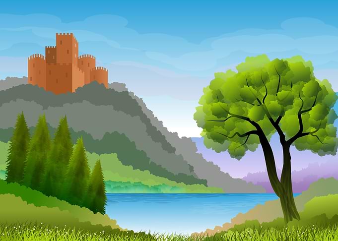 Hazy artwork of Landscapes