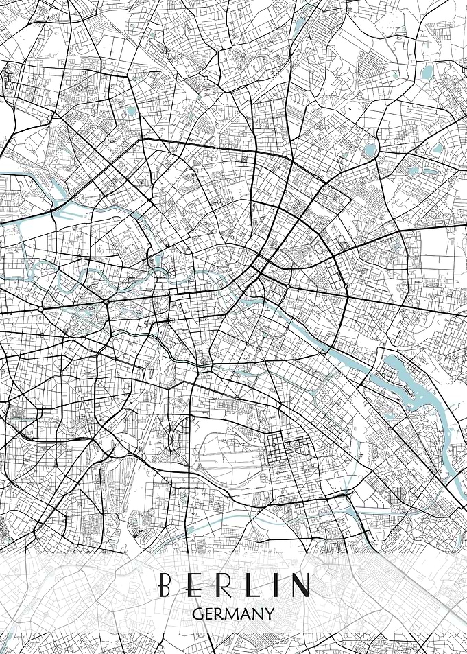 Berlin City Map Germany