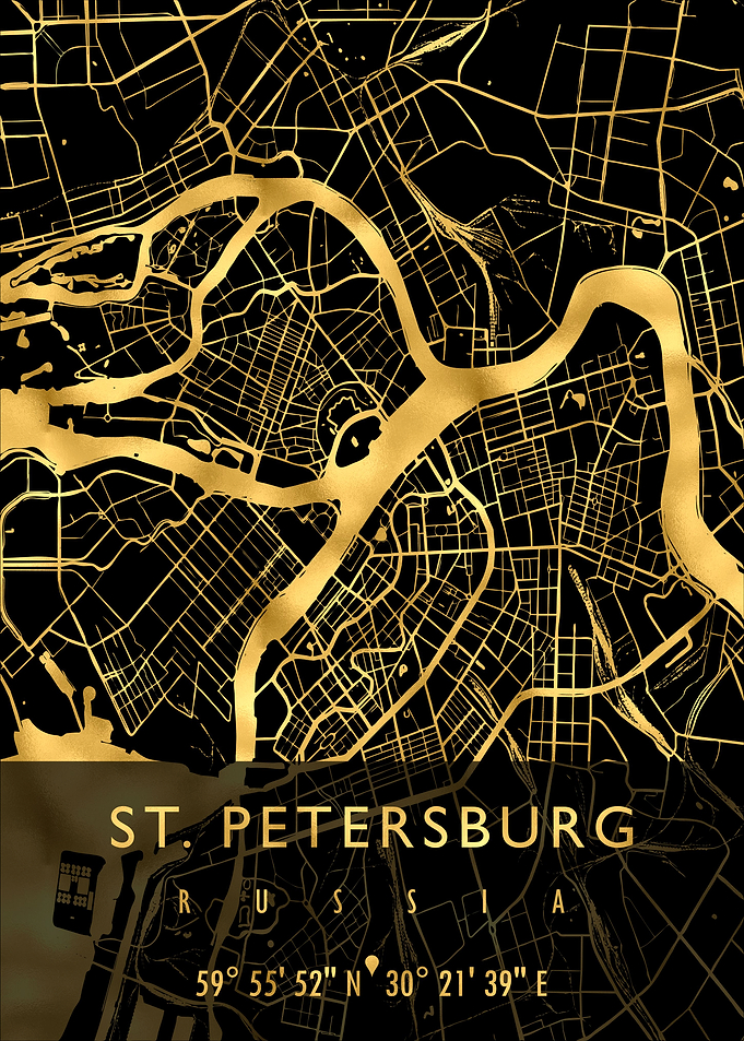 ST PETERSBURG MAP RUSSIA