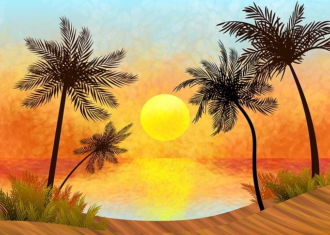Beach illustrated