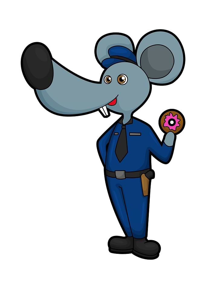 Mouse Police Donut