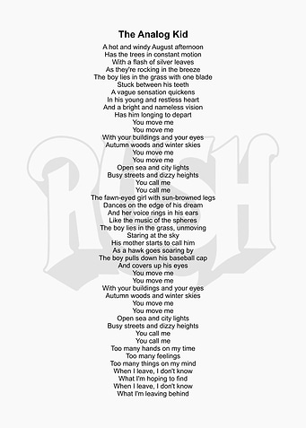 song lyrics illustration