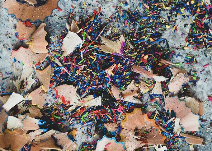 After sharpening crayons