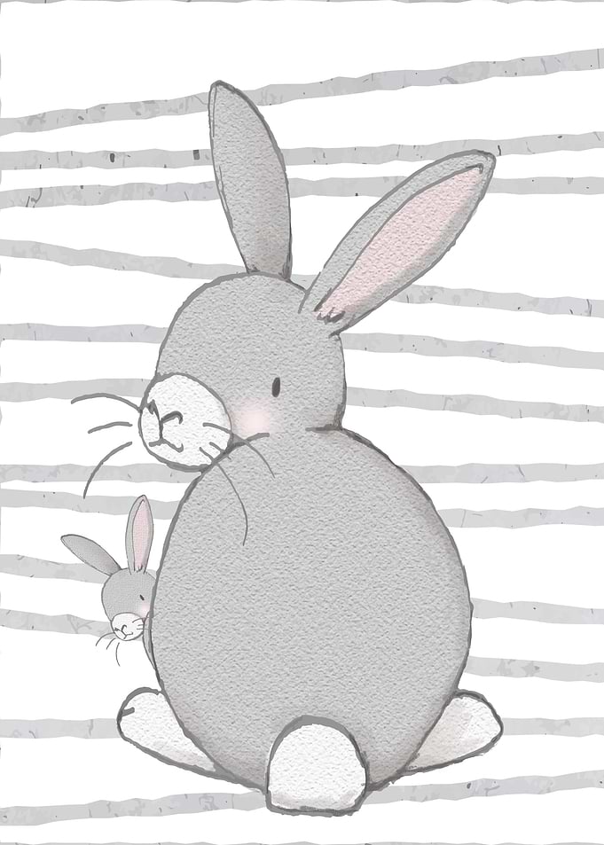 Rabbit Mom with Baby