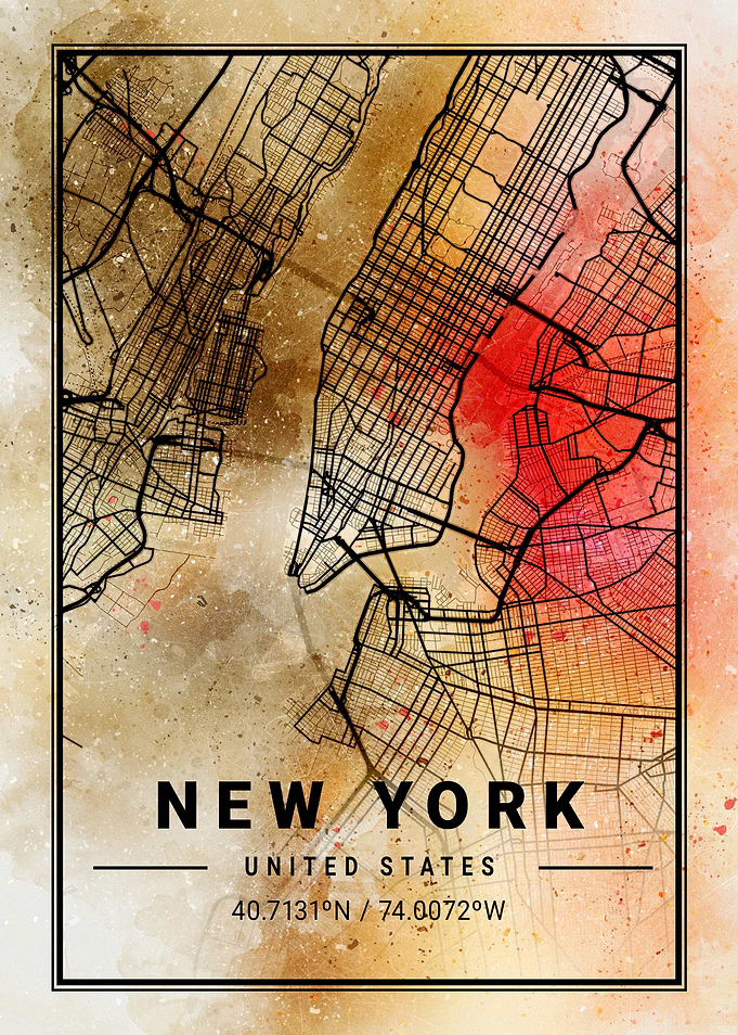 New York City Map USA