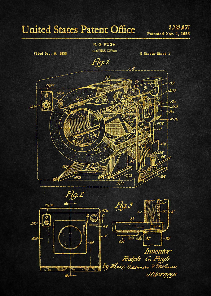98 Clothes Dryer Patent