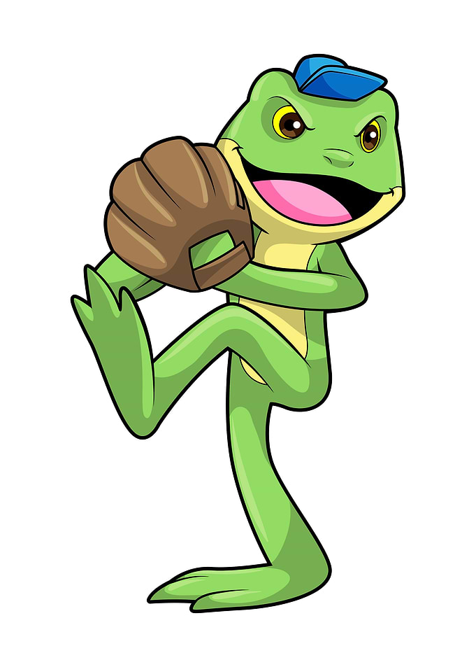 Frog Baseball Glove Hat