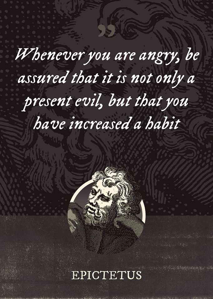 Whenever you are angry be