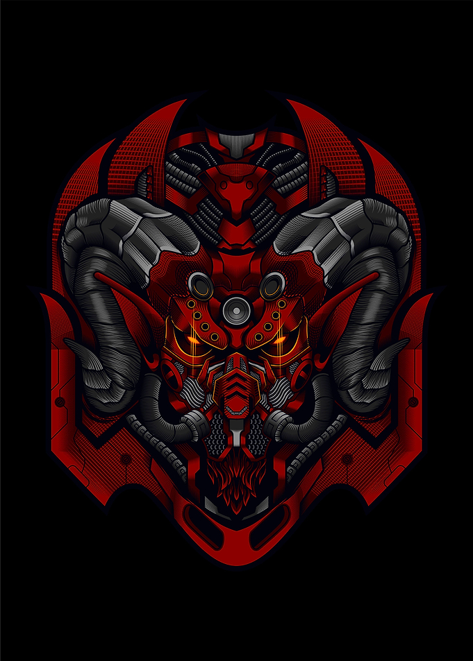 Oni mask poster