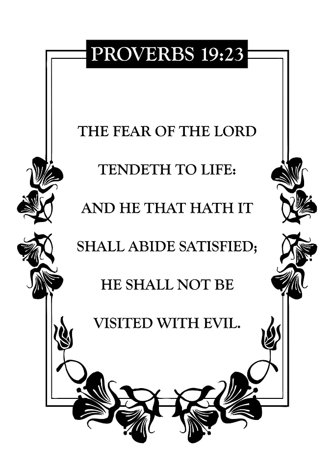 Proverbs 19 23
