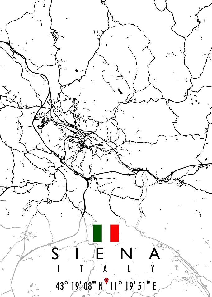 SIENA MAP ITALY