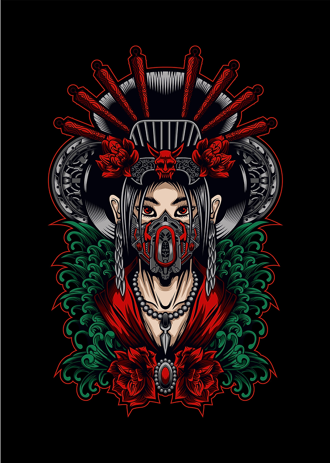 Oni mask poster