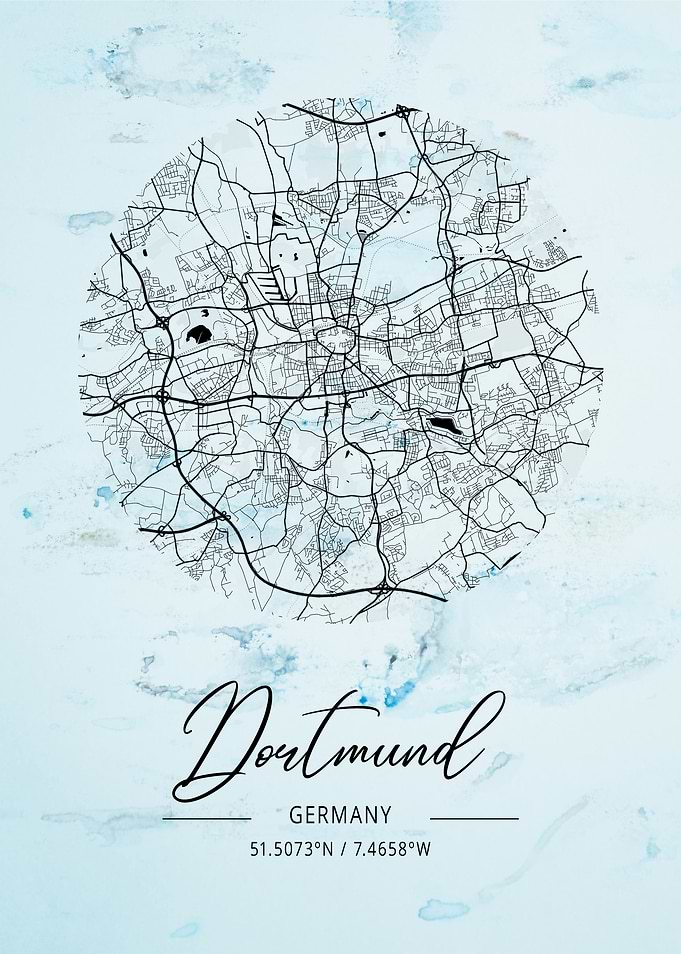 Dortmund City Map Germany
