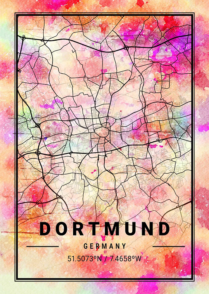 Dortmund City Map Germany