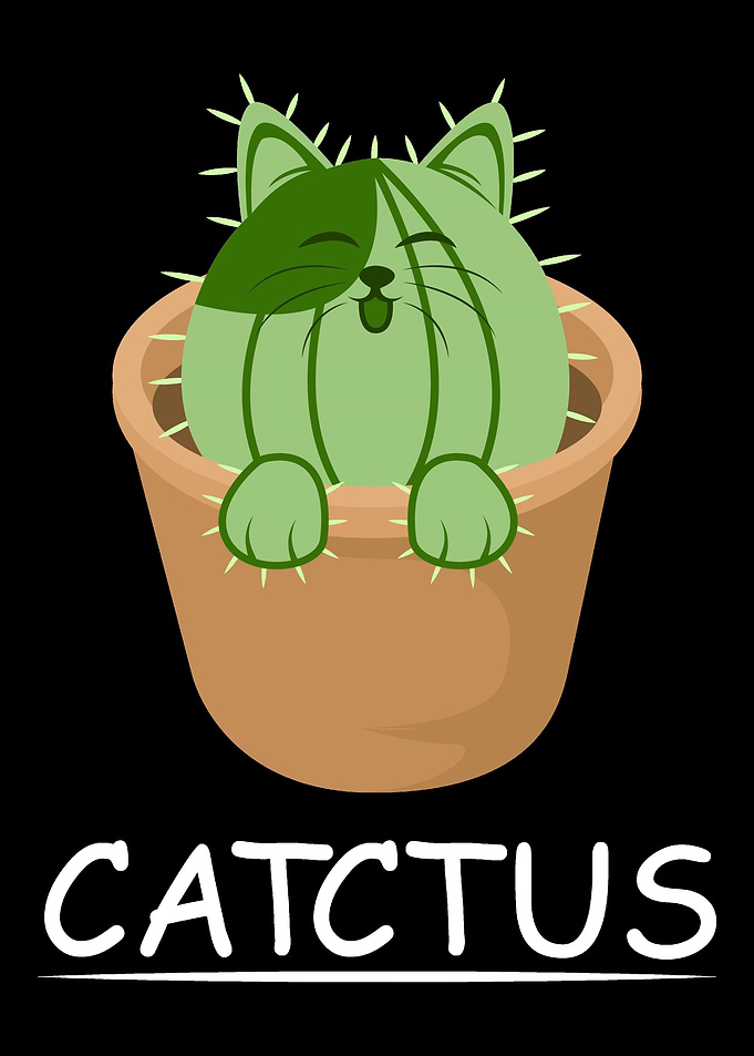 Cat Cactus Cat and Cactus