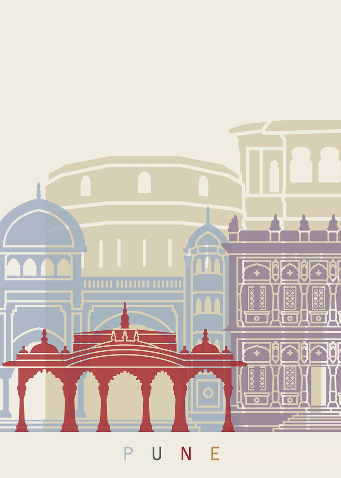 Pune skyline poster