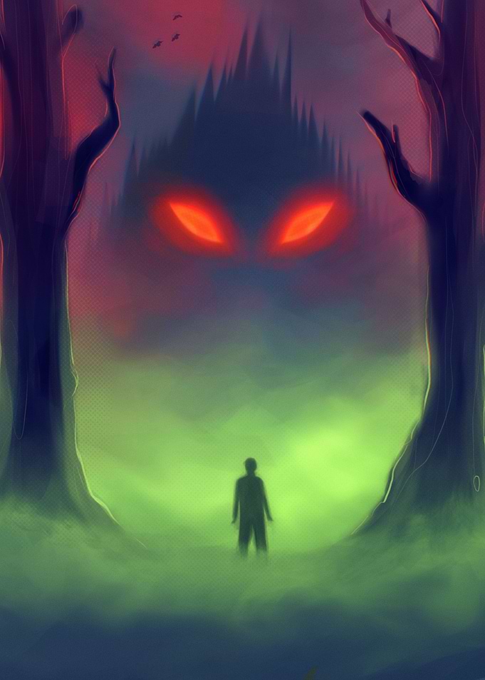 I see red eyes