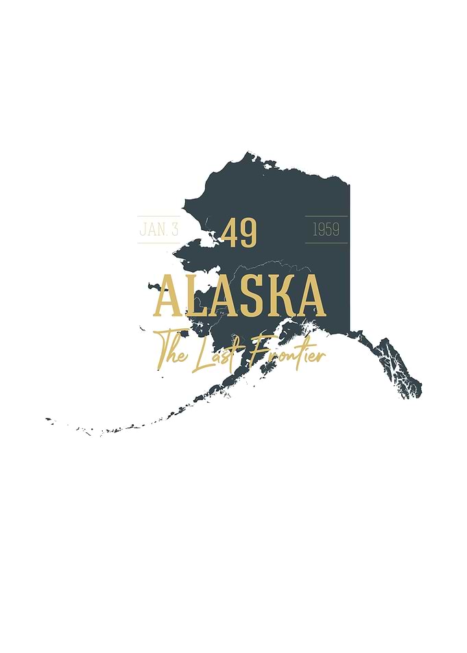 Alaska State Map USA