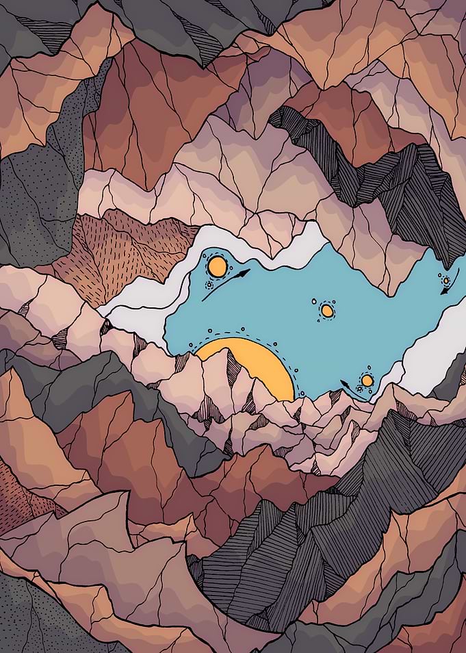 Space rock cave