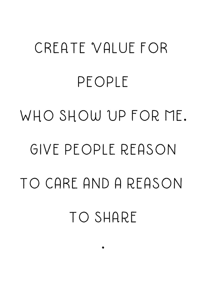 Create value