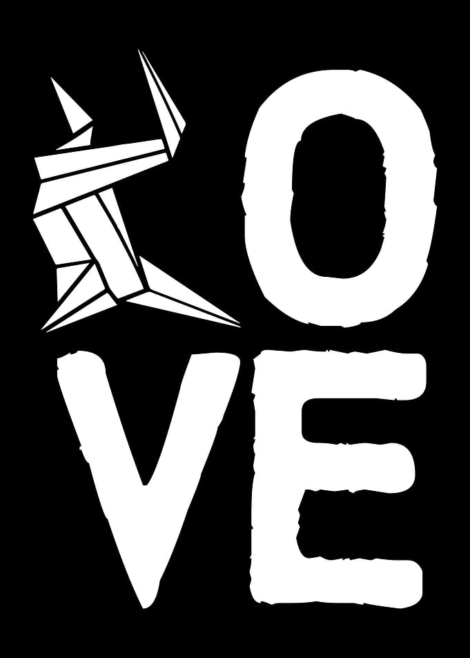Origami Love Papercraft
