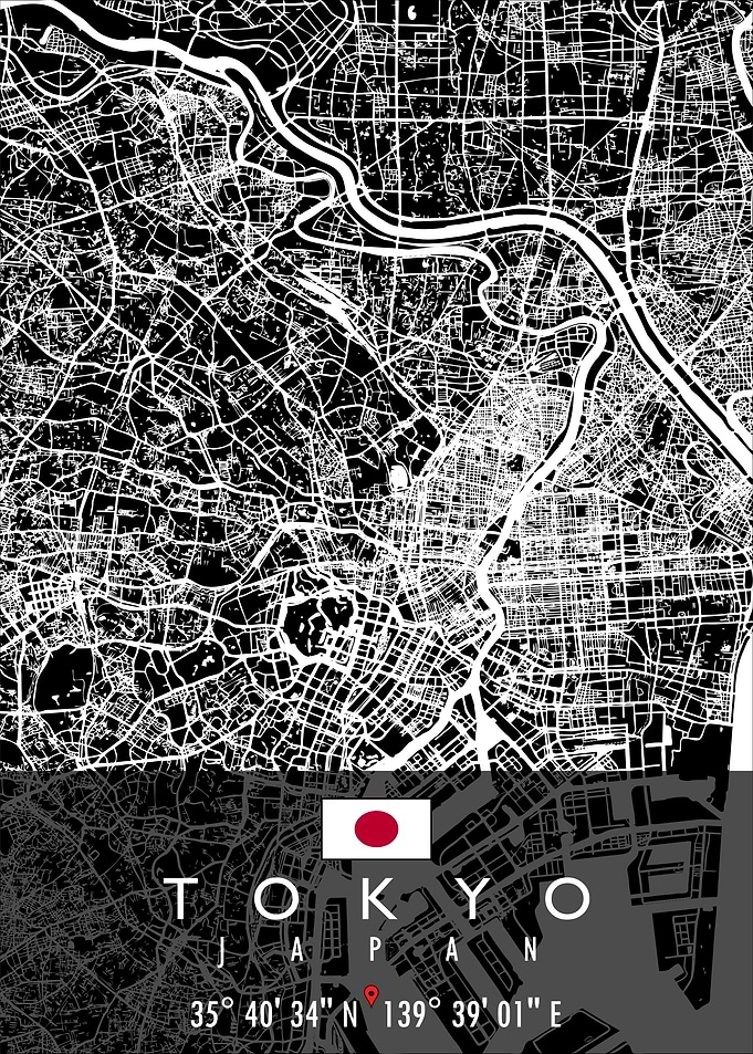 TOKYO MAP JAPAN