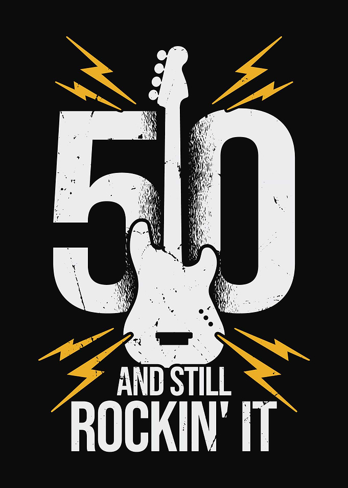 50 Birthday Guitarist