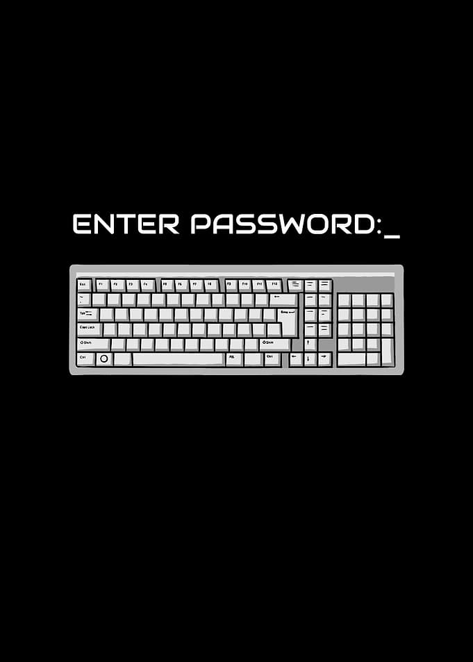 Enter Password Keyboard PC
