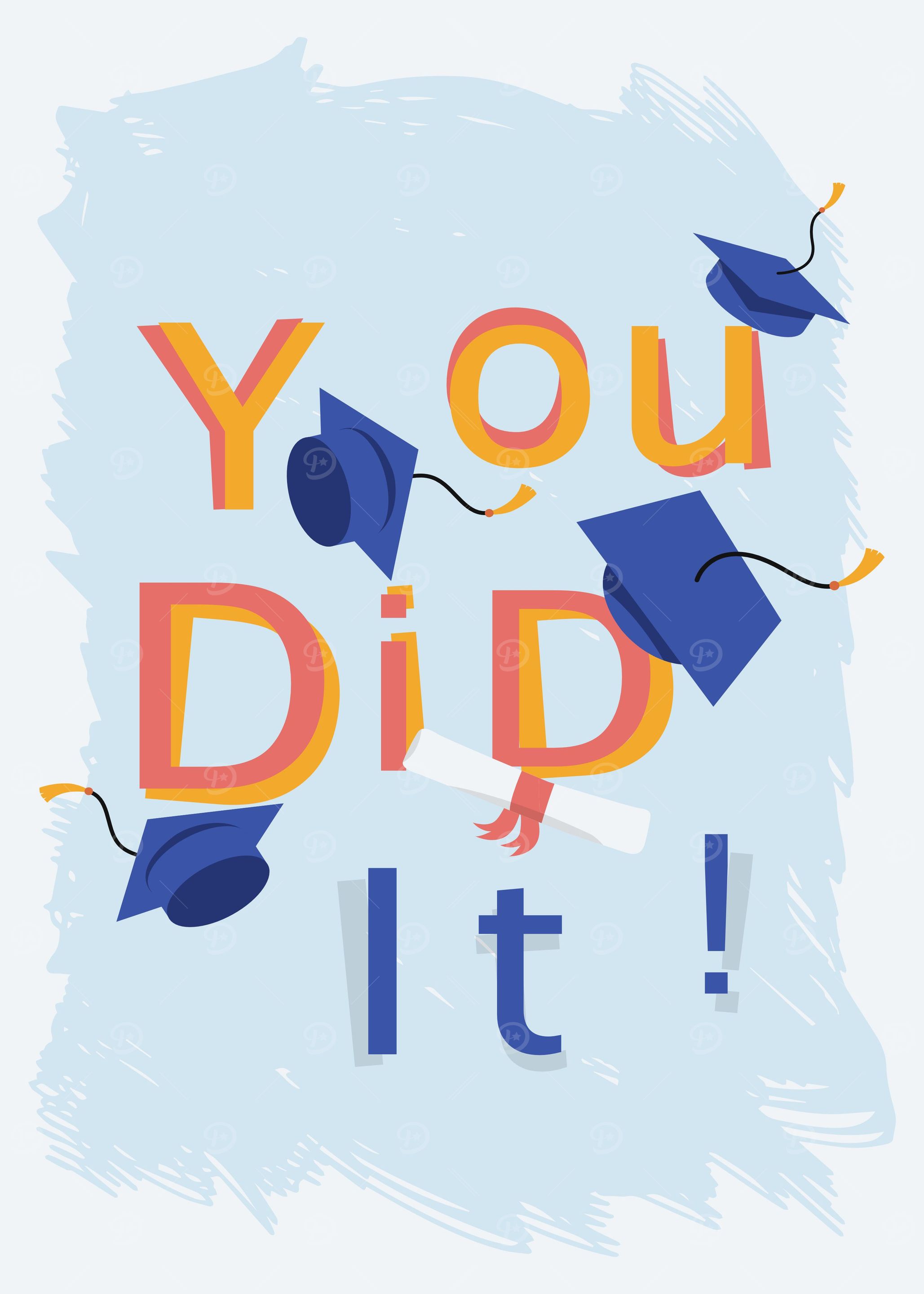 You did it