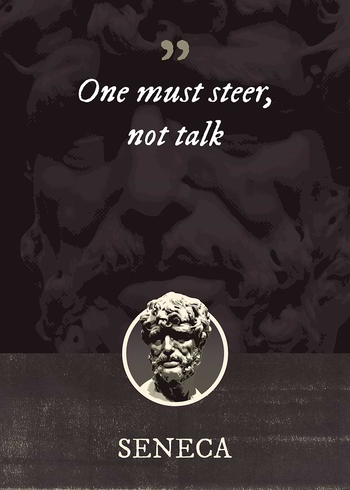One must steer not talk