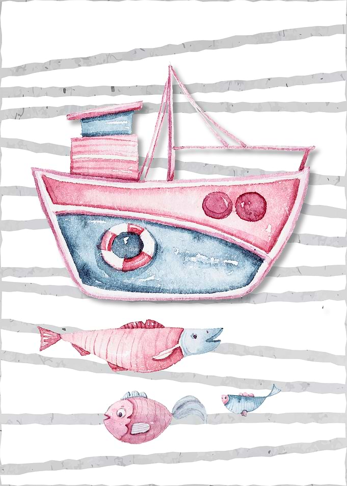 Maritime Kids Room Boat