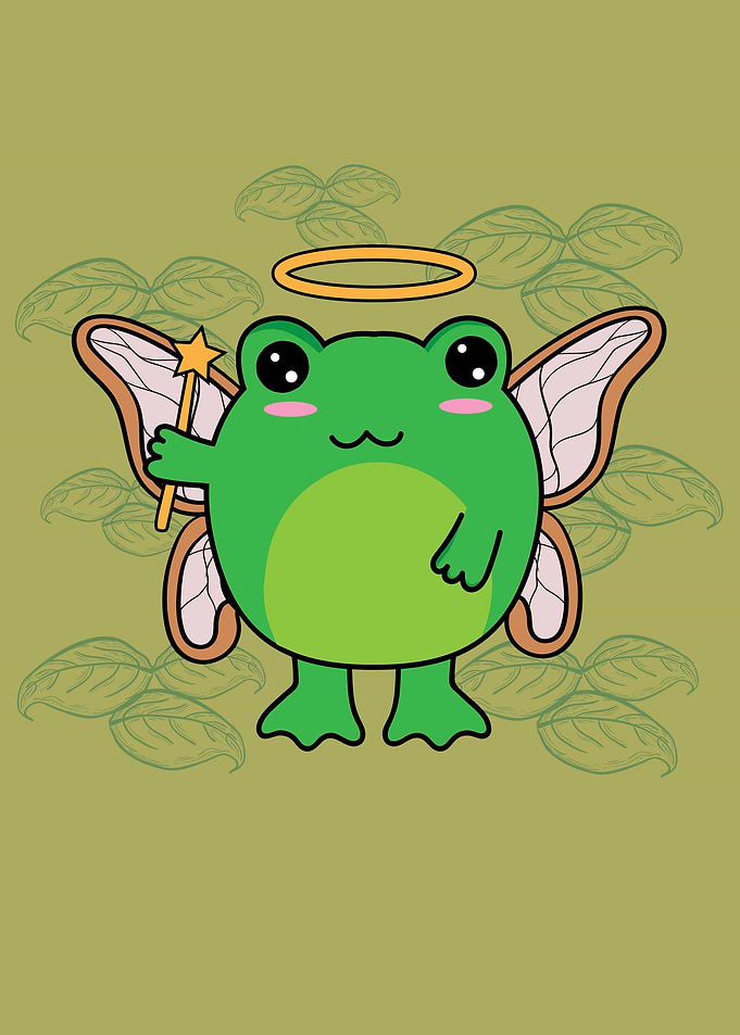 Cottagecore Aesthetic Frog