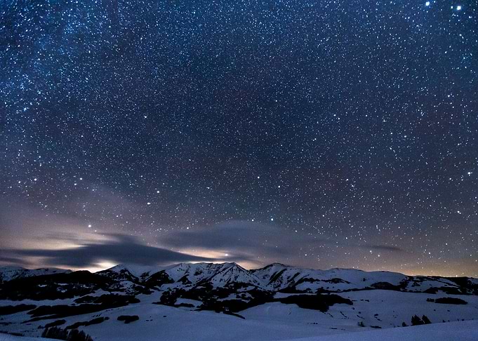 Snow and stars