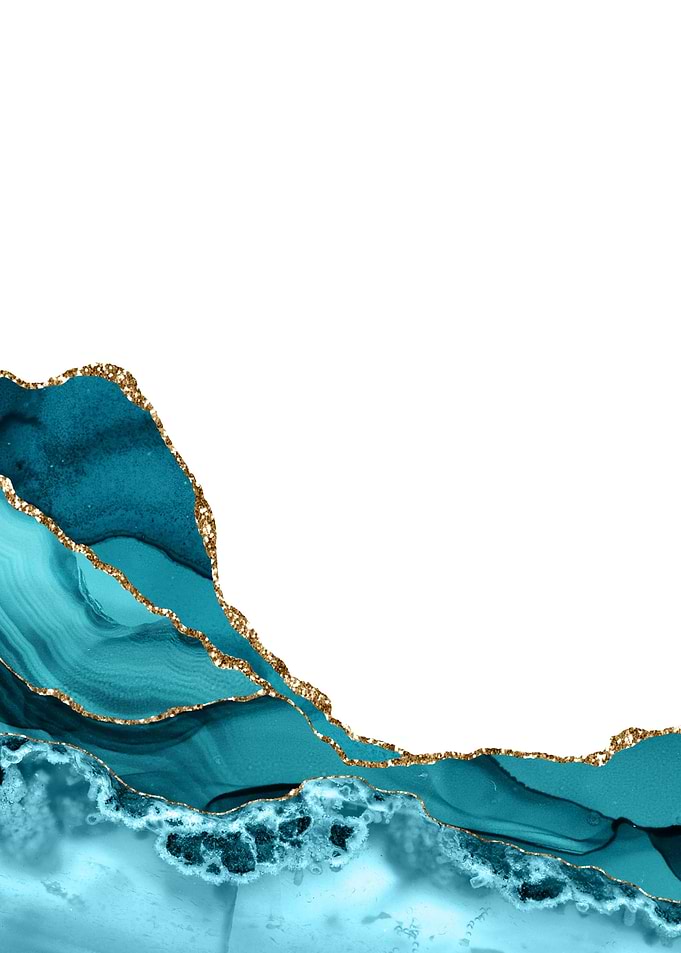 Teal Gold Agate Text 23