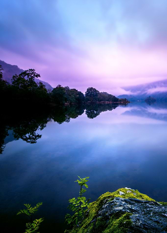 Peaceful Sunset Lake