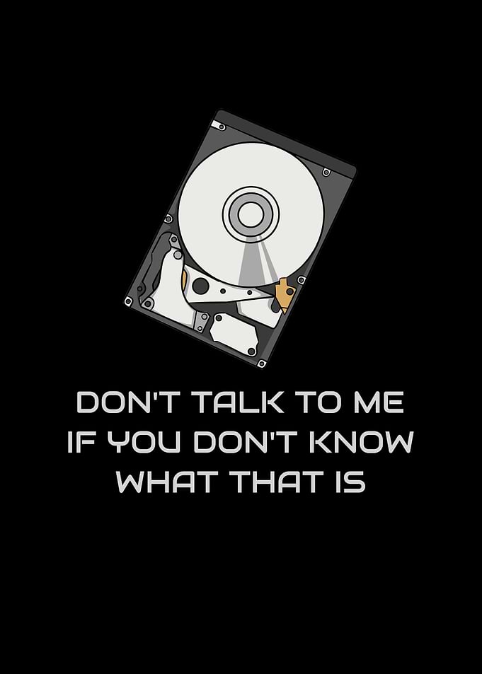 Hard Drive Computer Nerd
