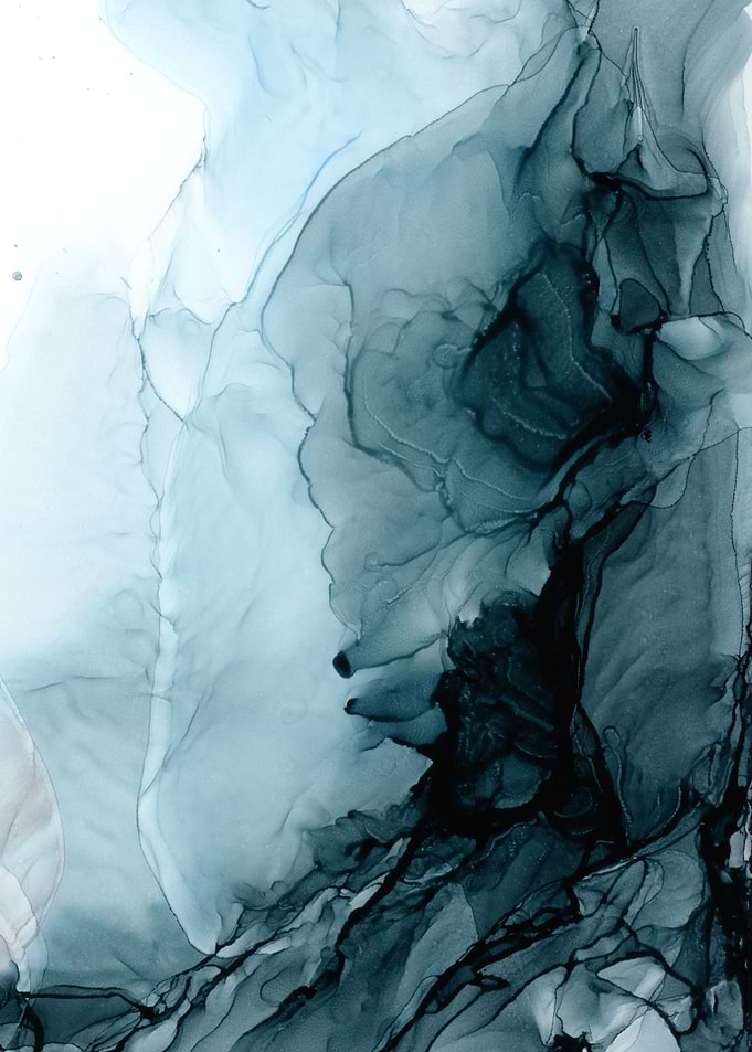 Dark Blue Sea Abstract 1