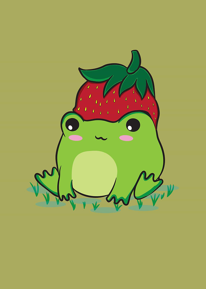 Cottagecore Aesthetic Frog