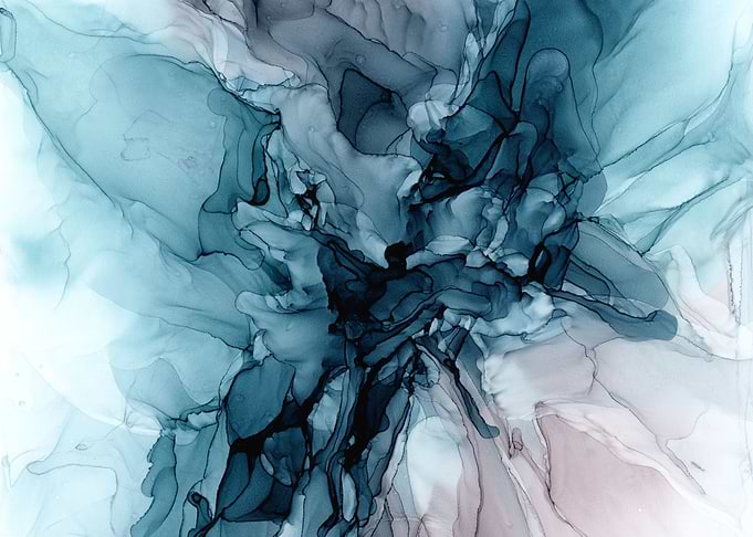 Deep Water Blue and Blush