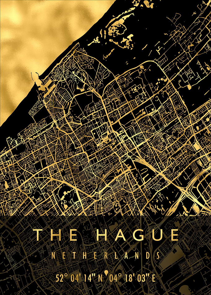 THE HAGUE MAP NETHERLANDS