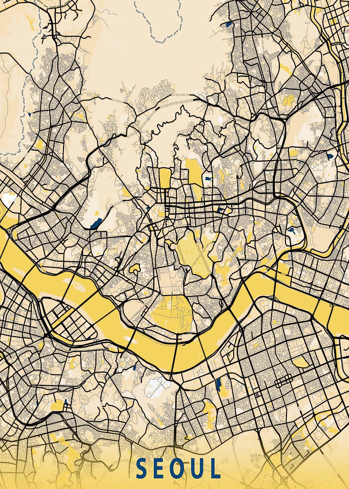 Seoul South Korea Asia Map